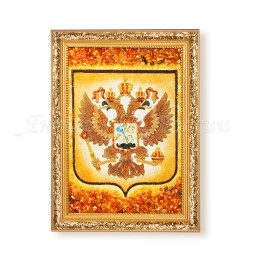 Картина &quot;Герб РФ&quot; из Янтаря