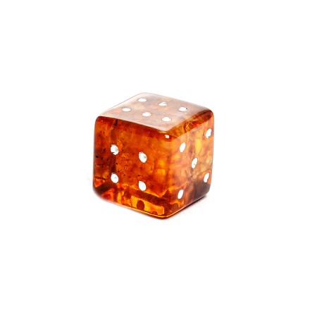 Кубик игральный из Янтаря купить