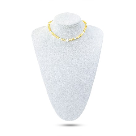 Бусы детские &quot;Клевер&quot; из Янтаря и перламутра купить