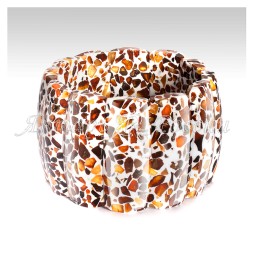 Браслет &quot;Пластины&quot; из Янтаря и юв.смолы