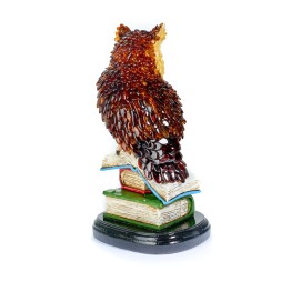 Статуэтка &quot;Мудрая Сова&quot; из Янтаря и полистоуна