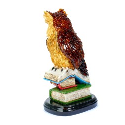 Статуэтка &quot;Мудрая Сова&quot; из Янтаря и полистоуна