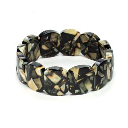 Браслет &quot;Винтаж&quot; из Янтаря и юв.смолы