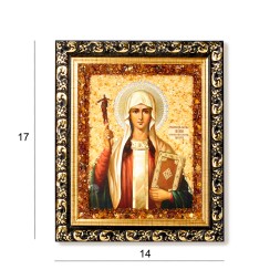 Икона &quot;св.Нина&quot; с Янтарем