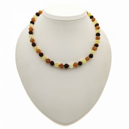 Бусы &quot;Мятый шар&quot; из Янтаря