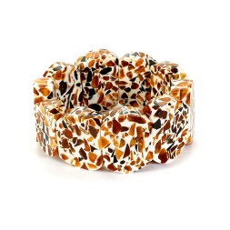 Браслет &quot;Пеструшка&quot; из Янтаря и Юв.смолы