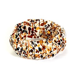 Браслет &quot;Пеструшка&quot; из Янтаря и юв.смолы