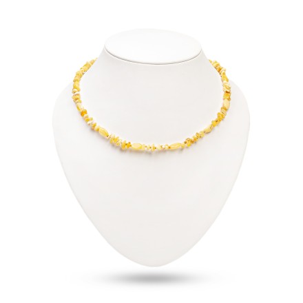 Бусы &quot;Галька/Сливка&quot; из Янтаря купить