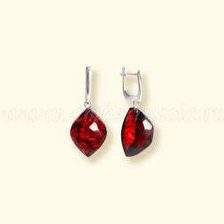 Серьги &quot;Роса&quot; из Бернита Посеребрение