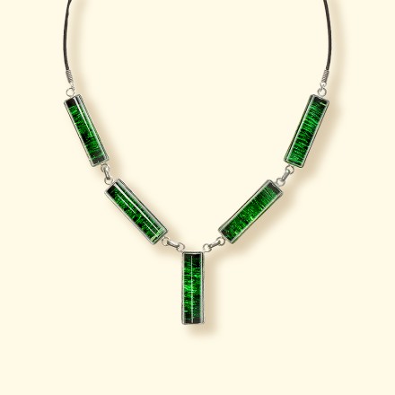 Колье &quot;Геометрия&quot; из Бернита Посеребрение купить