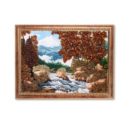 Картина &quot;Горный пейзаж&quot; с Янтарем