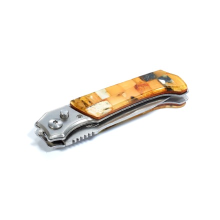 Нож складной Янтарь/Сталь купить