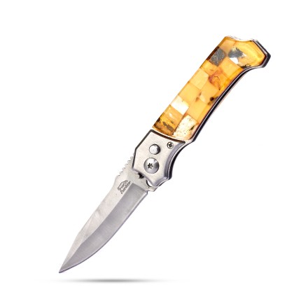 Нож складной Янтарь/Сталь купить