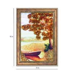 Картина &quot;Лодка&quot; с Янтарем