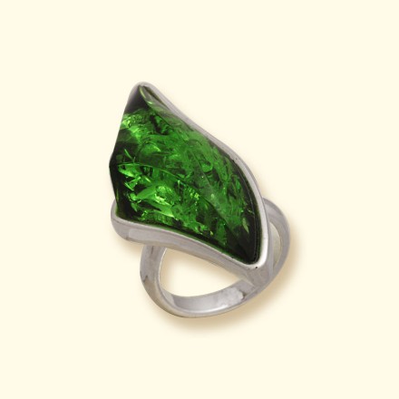 Кольцо &quot;Штрих&quot; из Бернита Посеребрение купить