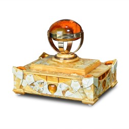 Настольная печать &quot;Янтарный оттиск&quot; из Янтаря и латуни