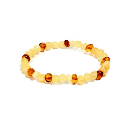 Браслет детский &quot;Мятый шар&quot; из Янтаря купить