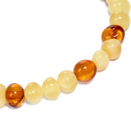 Браслет детский &quot;Мятый шар&quot; из Янтаря купить