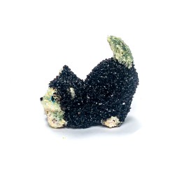 Котёнок чёрный, Янтарь/полистоун