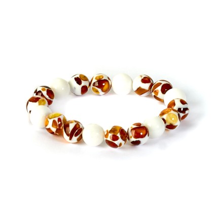 Браслет &quot;Шар&quot; из Янтаря и юв.смолы купить