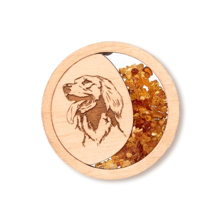 Магнит Сеттер Янтарь/Дерево купить