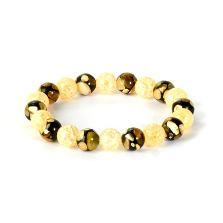 Браслет &quot;Шар&quot; из Янтаря и юв.смолы купить