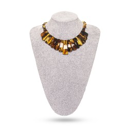 Колье &quot;Пластина&quot; из Янтаря