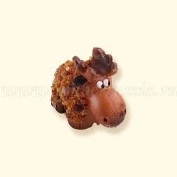 Фигурка глинянная &quot;Лось&quot; с Янтарем