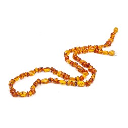 Бусы &quot;Галька/Сливка&quot; из Янтаря