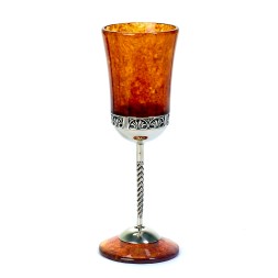 Бокал для вина &quot;Антик&quot;, Янтарь/бронза