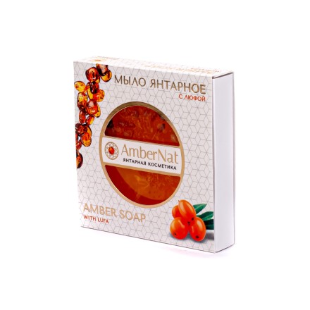 Мыло янтарное &quot;С люфой&quot; 75г купить