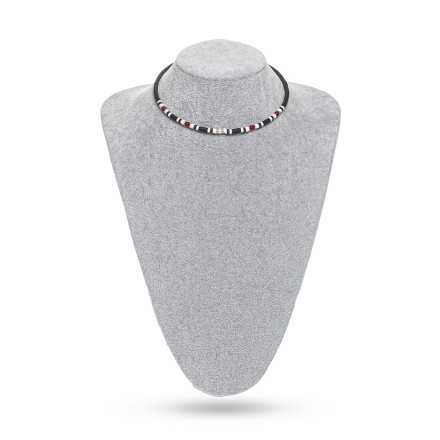 Комплект:колье и браслет &quot;BlackWhite&quot; с янтарем и жемчугом купить