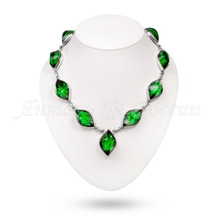 Колье &quot;Штрих&quot; из Бернита Посеребрение(9) купить