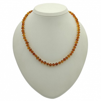 Бусы &quot;Мятый шар&quot; из Янтаря купить