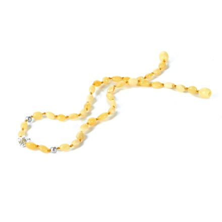 Бусы детские &quot;Бабочка&quot; из Янтаря и перламутра купить