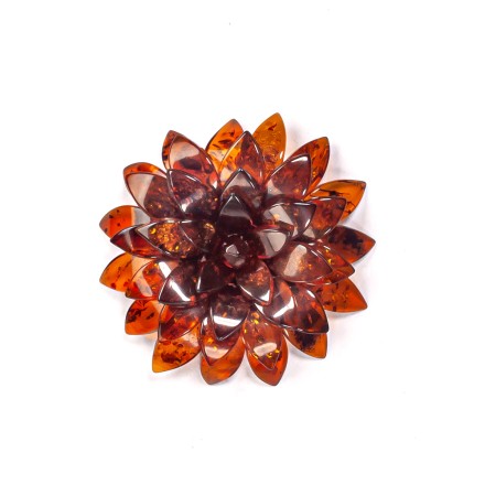 Брошь &quot;Лотос&quot; из Янтаря купить