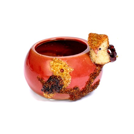 Кашпо &quot;Птицы&quot; Керамика/Янтарь купить