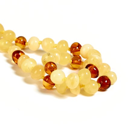 Бусы детские &quot;Мятый шар&quot; из Янтаря купить