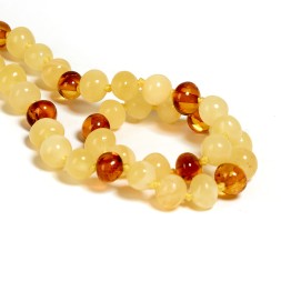 Бусы детские &quot;Мятый шар&quot; из Янтаря