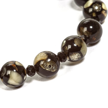 Браслет &quot;Шар&quot; из Янтаря и юв.смолы купить