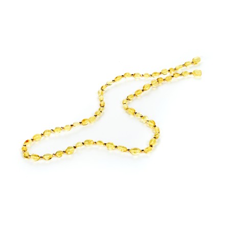 Бусы &quot;Сливка&quot; из Янтаря с бисером купить